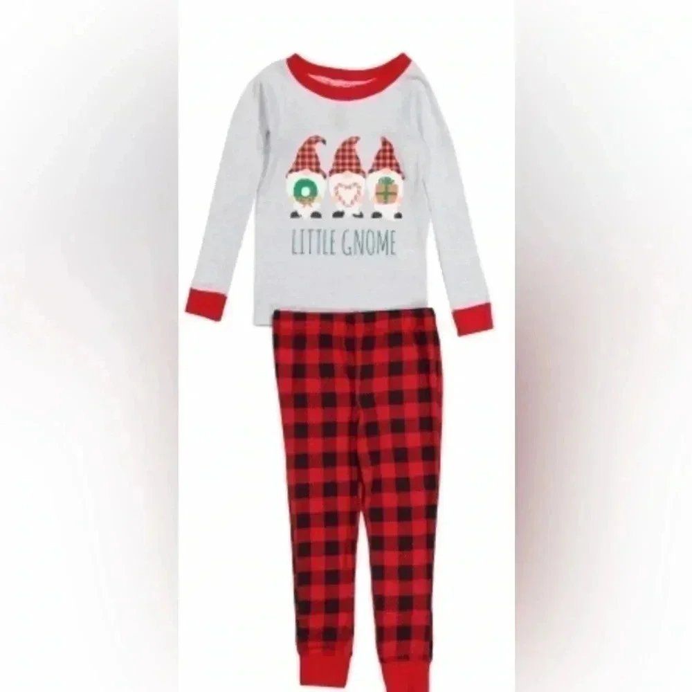 CHRISTMAS pajamaJACLYN INTIMATES Toddler 2 pc Holiday Buffalo PlaidPajama Set 2T